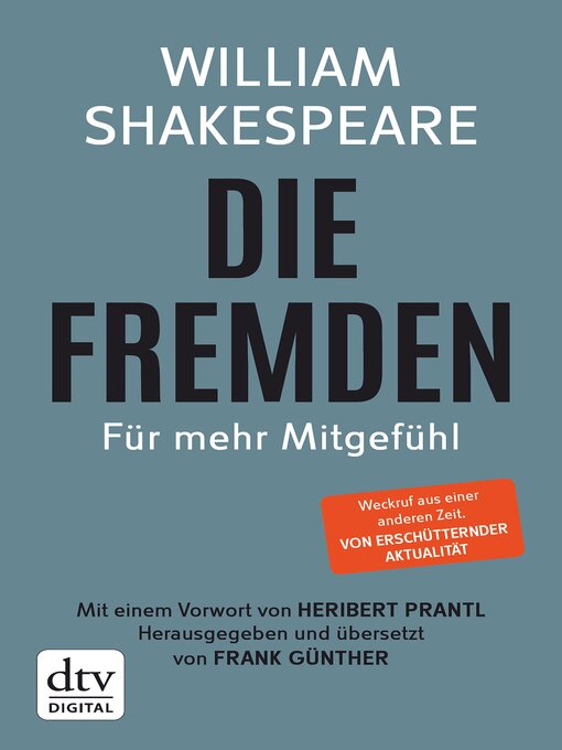 Title details for Die Fremden by William Shakespeare - Available
